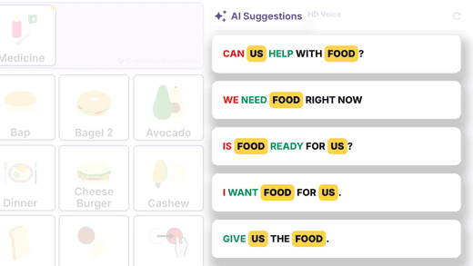 AI Suggestions preview