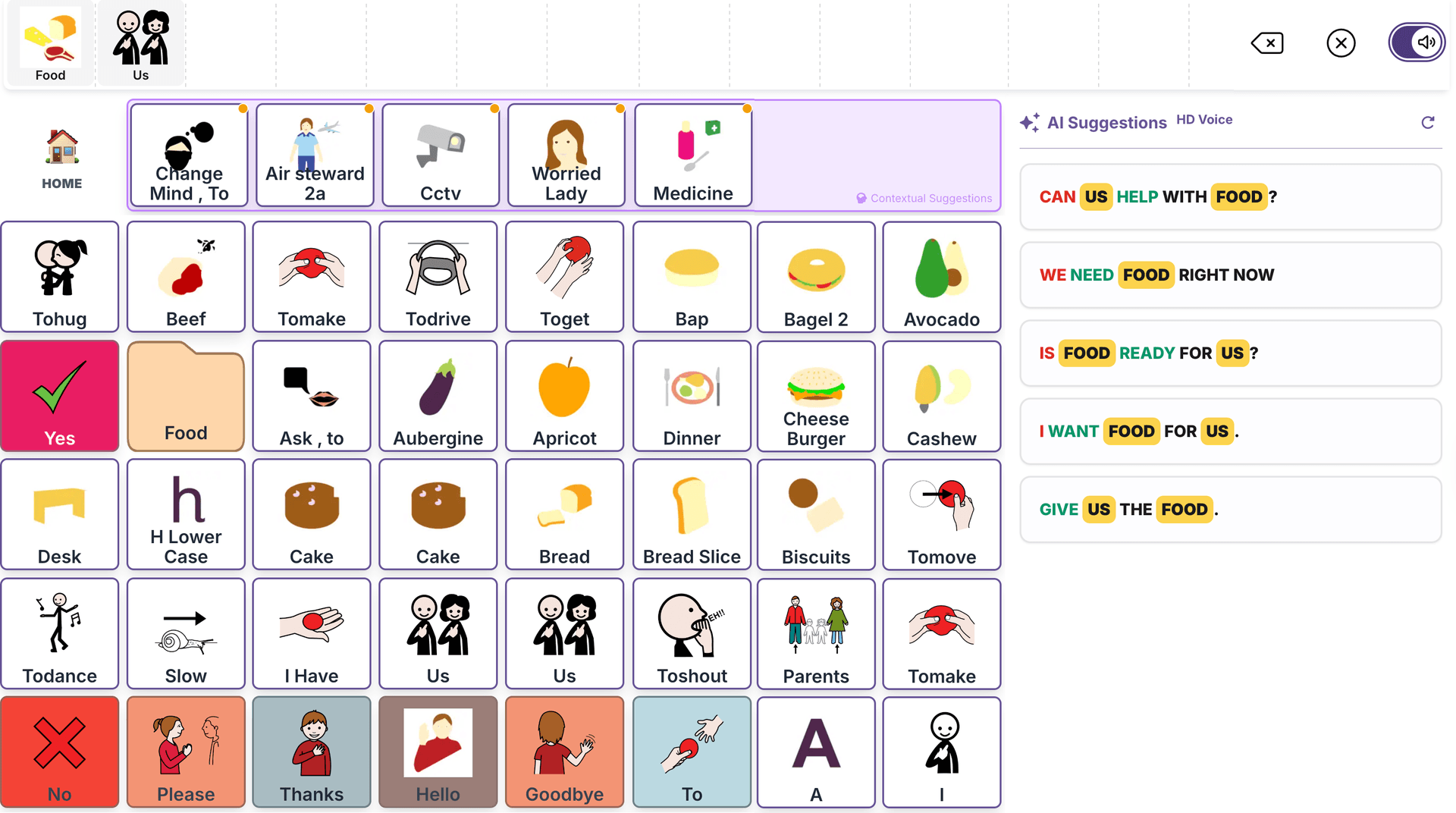 SpeakEase AAC App New Interface